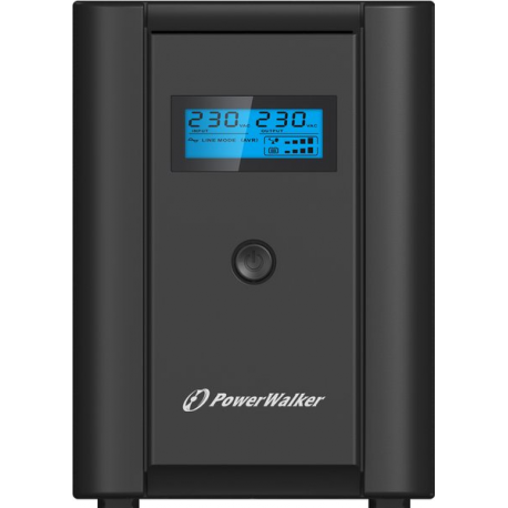 PowerWalker VI 2200 LCD / IEC - UPS - AC 230 V - 1200 Watt - 2200 VA - 9 Ah - USB - output connectors: 6 - black - 6