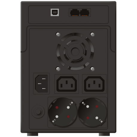 PowerWalker VI 2200 LCD - UPS - AC 230 V - 1200 Watt - 2200 VA - 9 Ah - USB - output connectors: 4 - black - 11