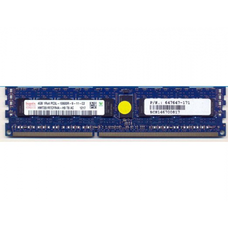 HPE - DDR3L - module - 4 GB - DIMM 240-pin - 1333 MHz  /  PC3-10600 - CL9 - registered - ECC - 0