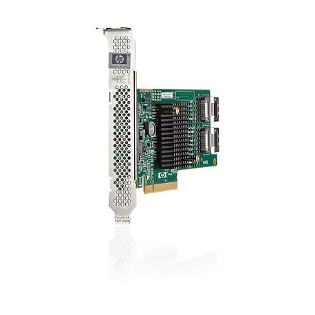 HPE H220 Host Bus Adapter - Storage controller - 8 Channel - SATA 3Gb / s  /  SAS 6Gb / s low profile - 6 Gbit / s - PCIe 3.0 x8 - for ProLiant DL380e Gen8, DL380p Gen8, ML350e Gen8 - 0