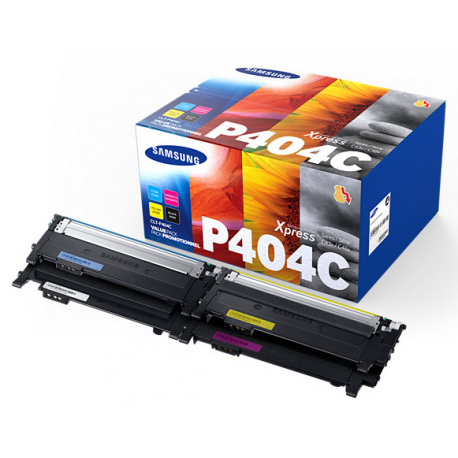 Samsung CLT-P404C Toner Rainbow Kit - 4-pack - black, yellow, cyan, magenta - original - toner cartridge - for Xpress C430W, C480, C480FN, C480FW, C480W - 0
