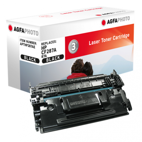 AgfaPhoto - Black - compatible - remanufactured - toner cartridge (alternative for: HP CF287A, HP 87A) - for HP LaserJet Managed E50045; LaserJet Managed Flow MFP E52545 - 0