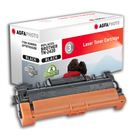 AgfaPhoto - Black - compatible - toner cartridge (alternative for: Brother TN2420) - for Brother DCP-L2510, L2530, L2537, L2550, HL-L2350, L2370, L2375, MFC-L2713, L2730, L2750 - 0