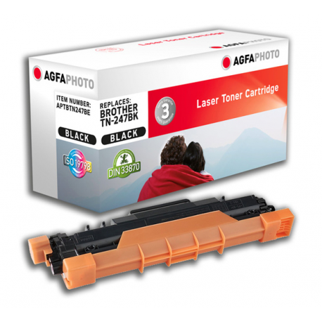 AgfaPhoto - Black - compatible - toner cartridge (alternative for: Brother TN247BK) - for Brother DCP-L3510, L3517, L3550, HL-L3270, L3290, MFC-L3710, L3730, L3750, L3770 - 0
