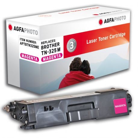 AgfaPhoto - Magenta - compatible - remanufactured - toner cartridge (alternative for: Brother TN325M) - for Brother DCP-9055, DCP-9270, HL-4140, HL-4150, HL-4570, MFC-9460, MFC-9465, MFC-9970 - 0