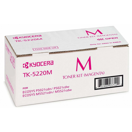 Kyocera TK 5220M - Magenta - original - toner cartridge - for ECOSYS M5521, P5021 - 3