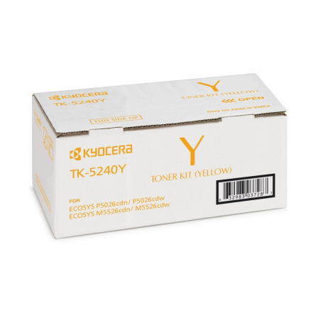 Kyocera TK 5240Y - Yellow - original - toner cartridge - for ECOSYS M5526, P5026 - 7