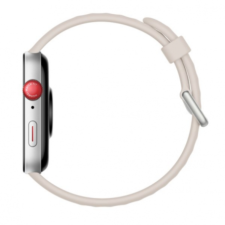 Huawei Watch Fit 3 - Aluminium alloy - smart watch with strap - leather - white - wrist size: 120-190 mm - display 1.82" - Bluetooth, Wi-Fi - 26 g - white - 2