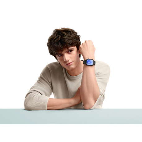 Huawei Watch Fit 3 - Aluminium alloy - smart watch with strap - fluoroelastomer - wrist size: 130-210 mm - display 1.82" - Bluetooth, Wi-Fi - 26 g - black - 11