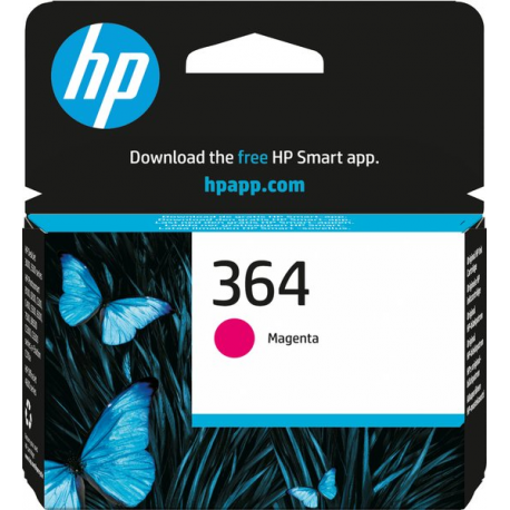 HP 364 - Magenta - original - ink cartridge - for Deskjet 35XX; Photosmart 55XX, 55XX B111, 65XX, 65XX B211, 7510 C311, B110, Wireless B110 - 34