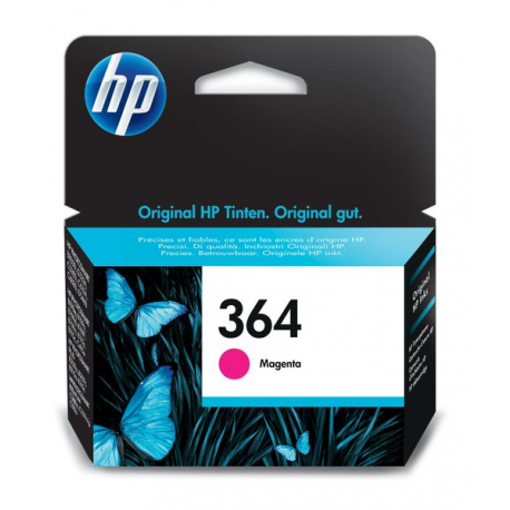 HP 364 - Magenta - original - ink cartridge - for Deskjet 35XX; Photosmart 55XX, 55XX B111, 65XX, 65XX B211, 7510 C311, B110, Wireless B110 - 58