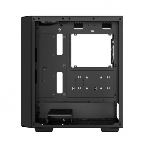 DeepCool CC560 V2 - Mid tower - ATX - windowed side panel (tempered glass) - no power supply (ATX / PS / 2) - black - USB / Audio - 5
