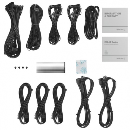 Deepcool PN850M - Power supply (internal) - ATX12V 3.1 /  EPS12V - 80 PLUS Gold - AC 100-240 V - 750 Watt - active PFC - Europe - black - 3