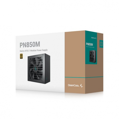 Deepcool PN850M - Power supply (internal) - ATX12V 3.1 /  EPS12V - 80 PLUS Gold - AC 100-240 V - 750 Watt - active PFC - Europe - black - 4