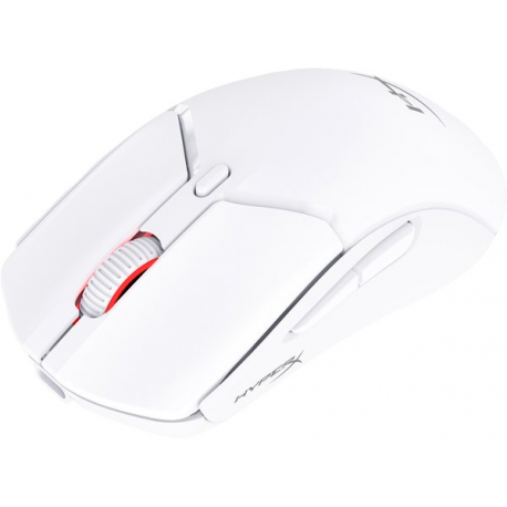 HyperX Pulsefire Haste 2 Mini - Mouse - optical - 6 buttons - wireless, wired - 2.4 GHz, Bluetooth 5.1 - white - 3
