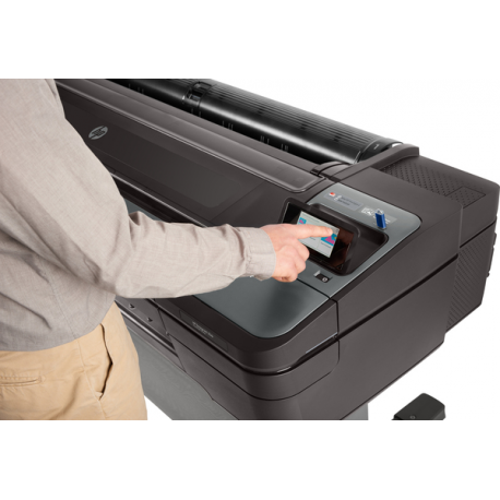 HP DesignJet Z6 PostScript - 44" large-format printer - colour - ink-jet - Roll (111.8 cm) - 2400 x 1200 dpi - up to 1.1 min / page (mono)  /  up to 1.1 min / page (colour) - capacity: 1 roll - Gigabit LAN, USB host - cutter - 28