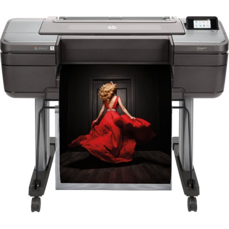 HP DesignJet Z9+ PostScript - 24" large-format printer - colour - ink-jet - Roll (61 cm) - 2400 x 1200 dpi - up to 1.5 min / page (mono)  /  up to 1.5 min / page (colour) - capacity: 1 roll - Gigabit LAN, USB host - cutter - 0