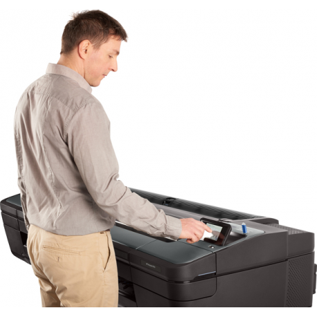 HP DesignJet Z9+ PostScript - 24" large-format printer - colour - ink-jet - Roll (61 cm) - 2400 x 1200 dpi - up to 1.5 min / page (mono)  /  up to 1.5 min / page (colour) - capacity: 1 roll - Gigabit LAN, USB host - cutter - 27