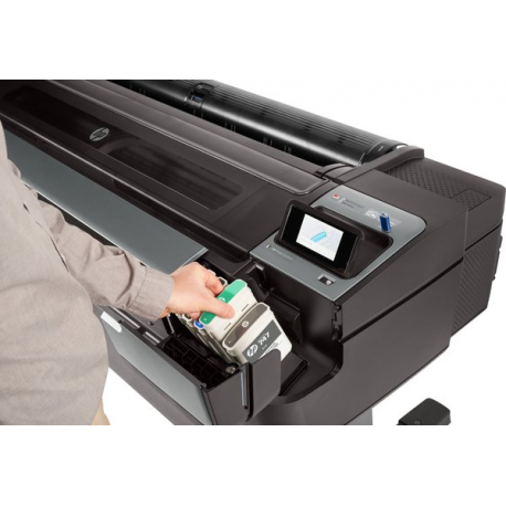 HP DesignJet Z9+ PostScript - 44" large-format printer - colour - ink-jet - Roll (111.8 cm) - 2400 x 1200 dpi - up to 1.2 min / page (mono)  /  up to 1.2 min / page (colour) - Gigabit LAN, USB host - cutter - 16