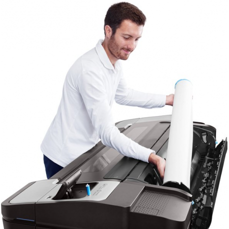 HP DesignJet T1700dr - 44" large-format printer - colour - ink-jet - 1118 x 1676 mm - 2400 x 1200 dpi - up to 0.55 min / page - Gigabit LAN, USB host - cutter - 4