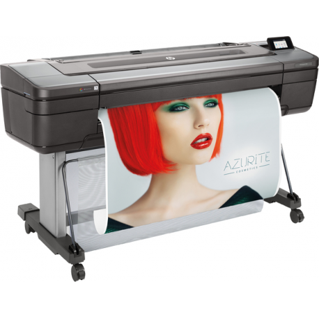 HP DesignJet Z9+dr PostScript - 44" large-format printer - colour - ink-jet - Roll (111.8 cm) - 2400 x 1200 dpi - up to 73.9 sq.m / hour (mono)  /  up to 73.9 sq.m / hour (colour) - capacity: 2 rolls - Gigabit LAN, USB host - cutter - 33