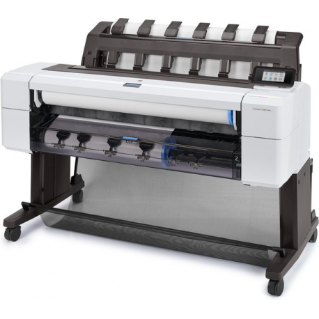 HP DesignJet T1600dr PostScript - 36" large-format printer - colour - ink-jet - Roll (91.4 cm x 91.4 m), 914 x 1219 mm - 2400 x 1200 dpi - up to 0.32 min / page (mono)  /  up to 0.32 min / page (colour) - capacity: 2 rolls - Gigabit LAN - cutter - 5