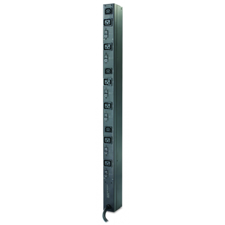 APC Basic Rack PDU Zero U - Power distribution strip (rack-mountable) - AC 230 V - 3-phase - input: IEC 60309 - output connectors: 9 (IEC 60320 C13, IEC 60320 C19) - 0U - 1.8 m cord - for P / N: SCL500RM1UC, SCL500RM1UNC, SMT3000R2I-AR, SMTL1000RM2UC, SMTL750RM2UC, SRT5KRMXLW-TW - 14