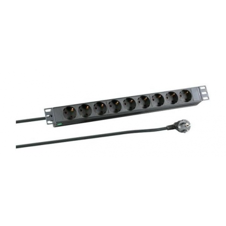 MicroConnect - Power distribution strip (rack-mountable) - 4000 Watt - input: power - output connectors: 8 (CEE 7/4) - 1U - 19" - 3 m cord - 0