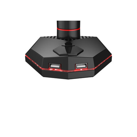 Iiyama DSG3001C-R1 - Mounting kit - for LCD display (adjustable arm) - black, dynamic red - screen size: 17"-30" - desk-mountable - 3