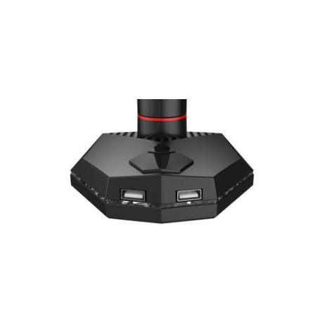 Iiyama DSG3001C-R1 - Mounting kit - for LCD display (adjustable arm) - black, dynamic red - screen size: 17"-30" - desk-mountable - 14