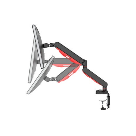 Iiyama DSG3001C-R1 - Mounting kit - for LCD display (adjustable arm) - black, dynamic red - screen size: 17"-30" - desk-mountable - 15