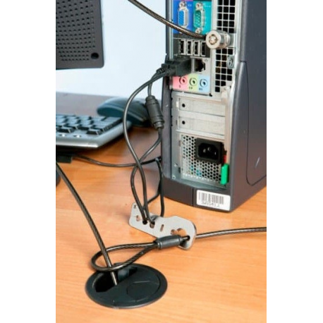 MicroConnect - Cable organizer - 2.5 m - black - 1