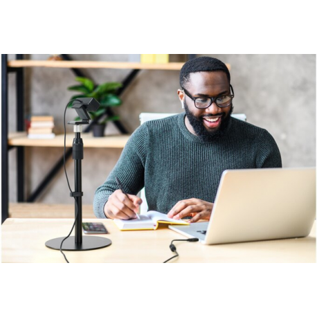 Kensington A1010 - Stand - telescopic - for microphone  /  webcam  /  light - 3 / 8" screw mount - desktop - 8