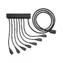 HPE Fixed Cord Extension Bars - Power distribution strip (rack-mountable) - input: IEC 60320 C20 - output connectors: 7 (IEC 60320 C13) (pack of 2) - for UPS R / T3000 G2, R1500 G3, R5000; ProLiant DL370 G6; Rack; UPS R12000, R7000, R8000