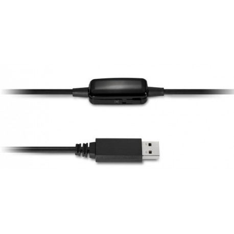 Kensington USB Hi-Fi Headphones - Headphones with mic - on-ear - wired - USB - 15