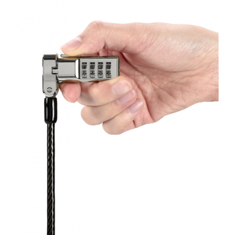 Kensington Universal 3-in-1 Combination Laptop Lock - Resettable - Security cable lock - 1.8 m - 8