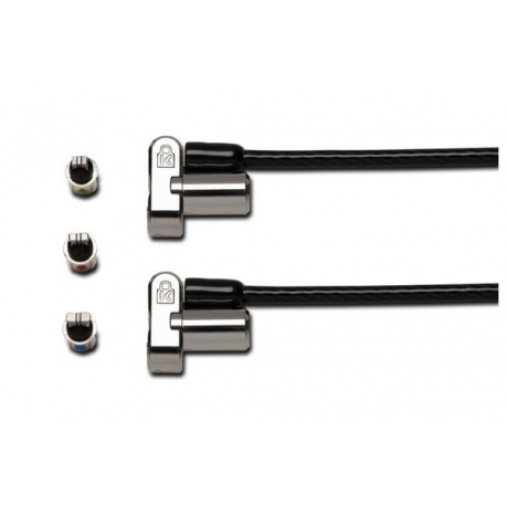 Kensington Universal 3-in-1 Keyed Cable Lock - Twin Lockheads - Security cable lock - 1.8 m - 1