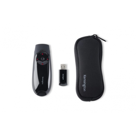 Kensington Presenter Expert Red Laser with Cursor Control - Presentation remote control - RF - black - 18