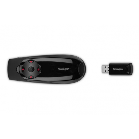 Kensington Presenter Expert Red Laser with Cursor Control - Presentation remote control - RF - black - 24