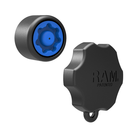 RAM Mixed Combination Pin-Lock RAP-S-KNOB3U - Mounting component (locking knob) - high-strength composite - black - 3