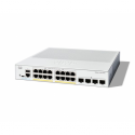 Cisco Catalyst 1300-16P-4X - Switch - L3 - Managed - 16 x 10 / 100 / 1000 (PoE+) + 4 x 10Gb Ethernet SFP+ - rack-mountable - PoE+ (120 W)