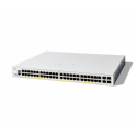 Cisco Catalyst 1300-48FP-4G - Switch - L3 - Managed - 48 x 10 / 100 / 1000 (PoE+) + 4 x Gigabit SFP - rack-mountable - PoE+ (740 W)
