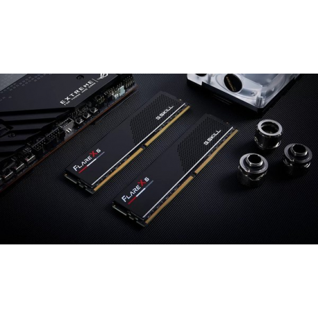 G.Skill Flare X5 - DDR5 - kit - 96 GB: 2 x 48 GB - DIMM 288-pin - 5600 MHz  /  PC5-44800 - CL40 - 1.25 V - unbuffered - on-die ECC - matte black - 2