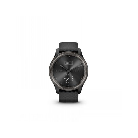 Garmin vívomove Trend - 40 mm - black - smart watch with band - silicone - wrist size: 125-190 mm - monochrome - Bluetooth, ANT+ - 28.3 g - 0