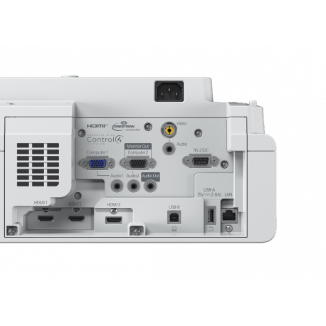 Epson EB-760WI - 3LCD projector - 4100 lumens (white) - 4100 lumens (colour) - WXGA (1280 x 800) - 16:10 - ultra short-throw lens - 802.11a / b / g / n / ac wireless  /  LAN /  Miracast - white - 8