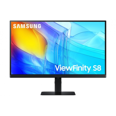 Samsung ViewFinity S8 S27D800EAU - S80D Series - LED monitor - 27" - 3840 x 2160 UHD @ 60 Hz - IPS - 350 cd / m² - 1000:1 - HDR10 - 5 ms - HDMI, DisplayPort - black - 0