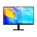 Samsung ViewFinity S8 S27D800EAU - S80D Series - LED monitor - 27" - 3840 x 2160 UHD @ 60 Hz - IPS - 350 cd / m² - 1000:1 - HDR10 - 5 ms - HDMI, DisplayPort - black