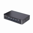 StarTech.com 4-Port DisplayPort 1.4 KVM Switch, 8K 60Hz  /  4K 144Hz, 2x USB 3.0 Ports, 4x USB 2.0 Ports, Hotkey Switching, TAA Compliant (D86A2-4-PORT-8K-KVM) - KVM  /  audio  /  USB switch - 4 x KVM  /  audio  /  USB - 1 local user - desktop - TAA Compliant