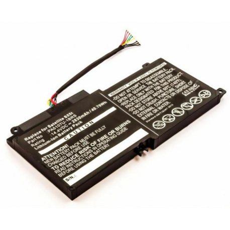 CoreParts - Laptop battery (equivalent to: Toshiba PA5107U-1BRS, Toshiba P000573230, Toshiba P000573240, Toshiba P000617510) - Lithium Ion - 4-cell - 2830 mAh - for Toshiba Satellite L45D-B4198WM, L45D-B4268SM, L45D-C4202S, L45D-C4202W - 0