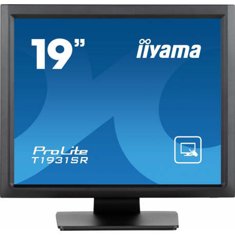 iiyama ProLite T1931SR-B1S - LCD monitor - 19" - touchscreen - 1280 x 1024 @ 75 Hz - IPS - 250 cd / m² - 1000:1 - 14 ms - HDMI, VGA, DisplayPort - speakers - black, matte finish - 0